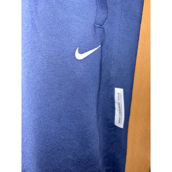 Nike Dri-Fit men’s basketball elastic hem navy blue sweatpants NWT (large) - Picture 3 of 11